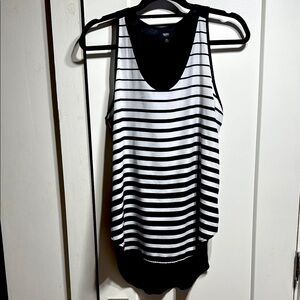 Mossimo EUC high-low striped racerback lightweight flowy top